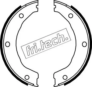 Brake Shoe Set, parking brake (1040.158)
