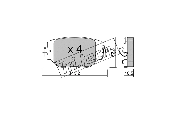 Brake Pad Set, disc brake (1346.0)