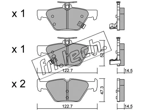 Brake Pad Set, disc brake (1087.0)