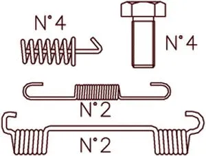 Accessory Kit, brake shoes (1376)