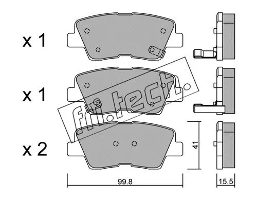 Brake Pad Set, disc brake (903.0)