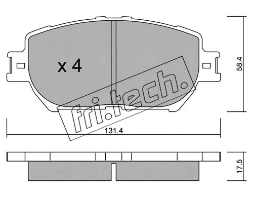 Brake Pad Set, disc brake (767.0)