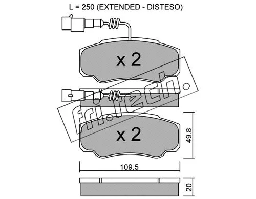 Brake Pad Set, disc brake (548.1)