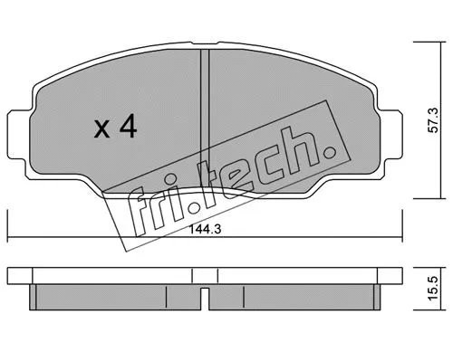 Brake Pad Set, disc brake (771.0)