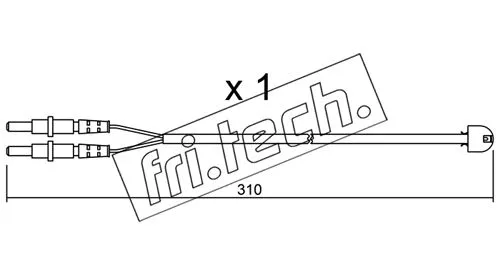 Warning Contact, brake pad wear (SU.242)