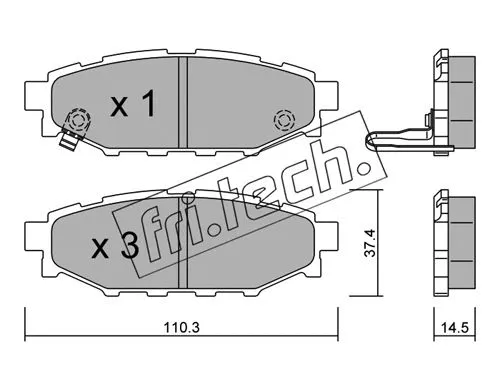 Brake Pad Set, disc brake (780.0)