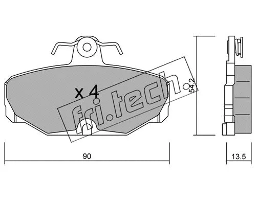 Brake Pad Set, disc brake (097.2)