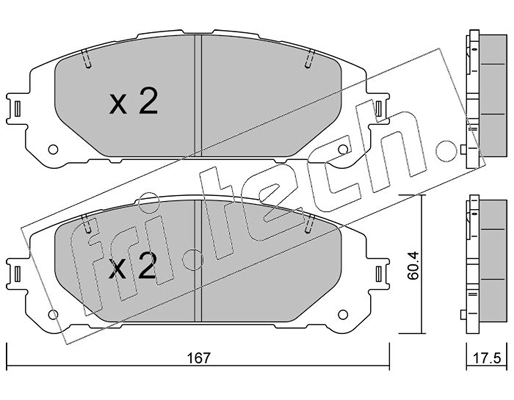 Brake Pad Set, disc brake (1367.0)