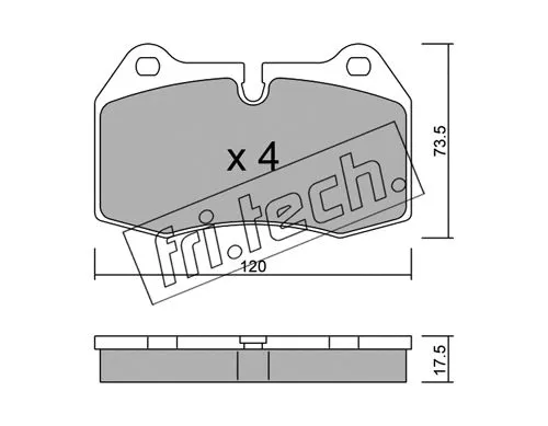 Brake Pad Set, disc brake (661.0)