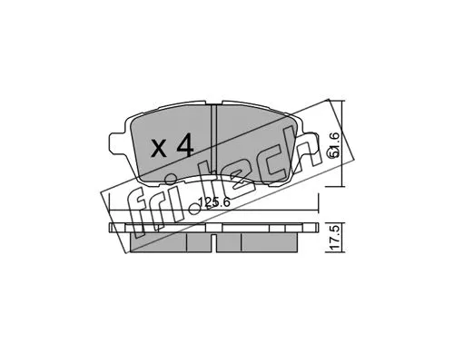 Brake Pad Set, disc brake (809.2)
