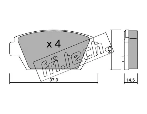 Brake Pad Set, disc brake (235.0)