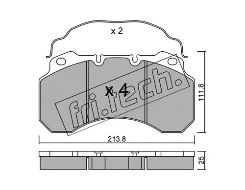 Brake Pad Set, disc brake (604.0)