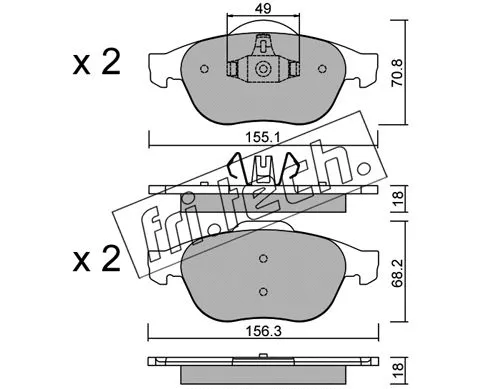 Brake Pad Set, disc brake (345.2)