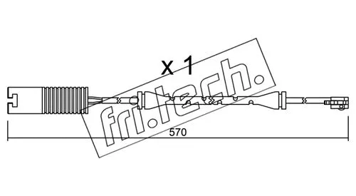 Warning Contact, brake pad wear (SU.208)