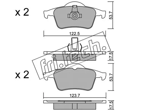 Brake Pad Set, disc brake (357.0)