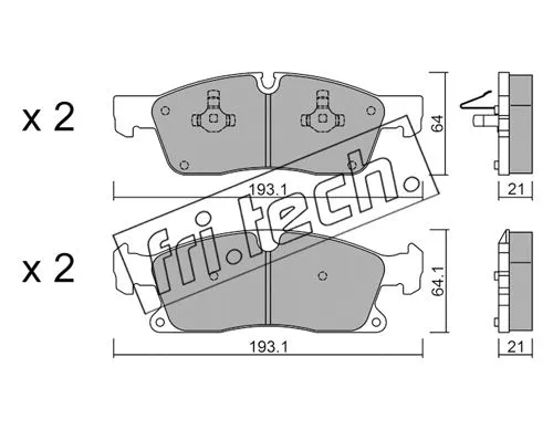Brake Pad Set, disc brake (942.4)