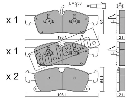 Brake Pad Set, disc brake (942.5)