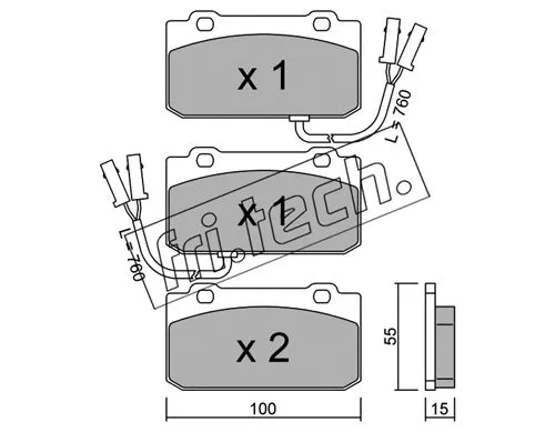 Brake Pad Set, disc brake (042.1)