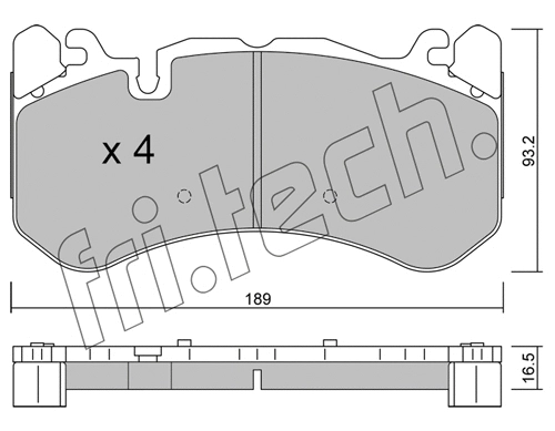 Brake Pad Set, disc brake (1198.1)