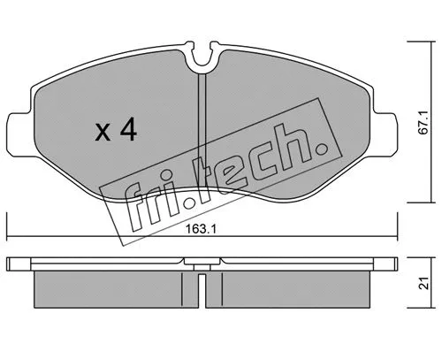 Brake Pad Set, disc brake (687.0)