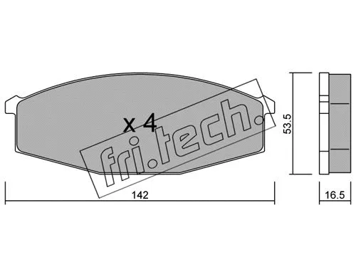 Brake Pad Set, disc brake (112.0)