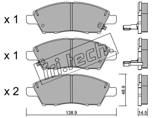 Brake Pad Set, disc brake (1079.0)