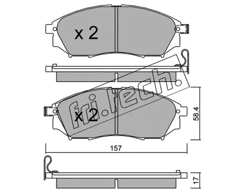 Brake Pad Set, disc brake (835.0)