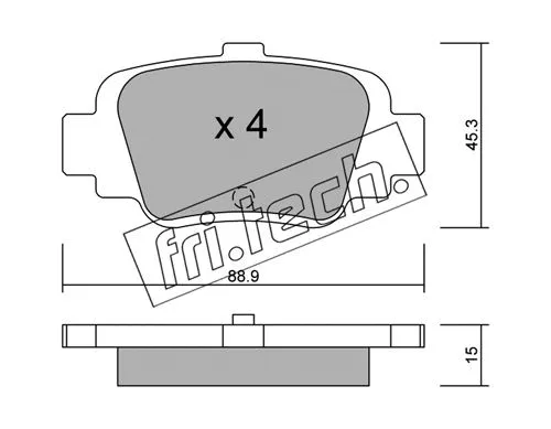 Brake Pad Set, disc brake (758.0)