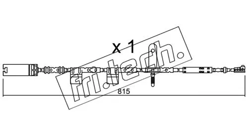 Warning Contact, brake pad wear (SU.324)