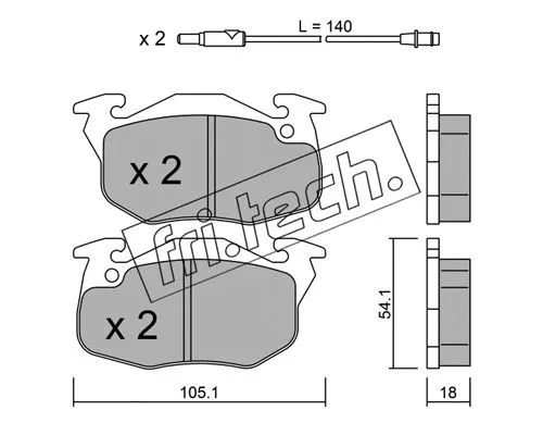 Brake Pad Set, disc brake (039.2)