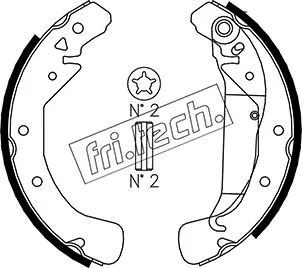 Brake Shoe Set (1073.169)