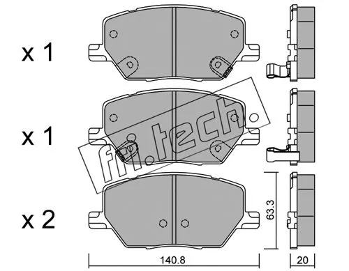 Brake Pad Set, disc brake (1017.0)