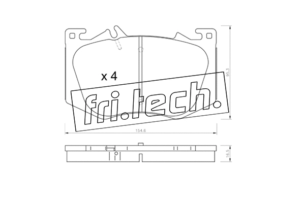 Brake Pad Set, disc brake (1269.0)