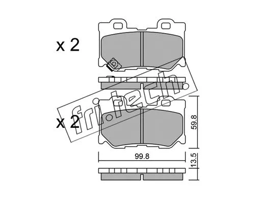 Brake Pad Set, disc brake (1054.0)