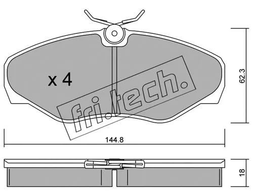 Brake Pad Set, disc brake (347.2)