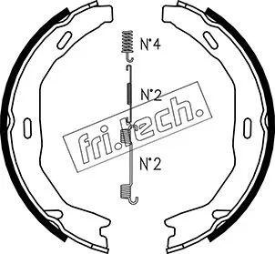 Brake Shoe Set, parking brake (1052.132K)