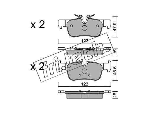 Brake Pad Set, disc brake (1062.0)