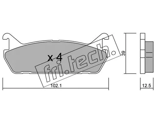 Brake Pad Set, disc brake (399.0)