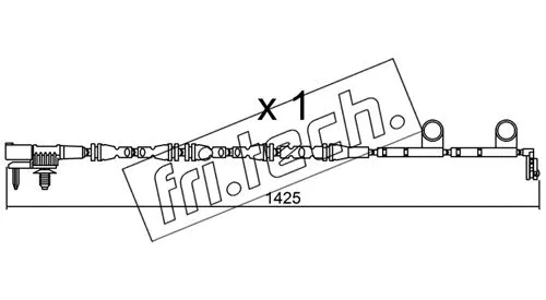 Warning Contact, brake pad wear (SU.316)