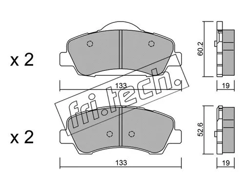Brake Pad Set, disc brake (998.0)