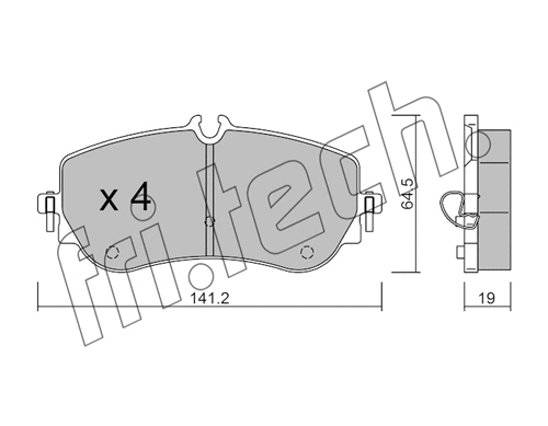 Brake Pad Set, disc brake (1175.0)