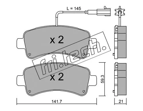 Brake Pad Set, disc brake (1057.0)