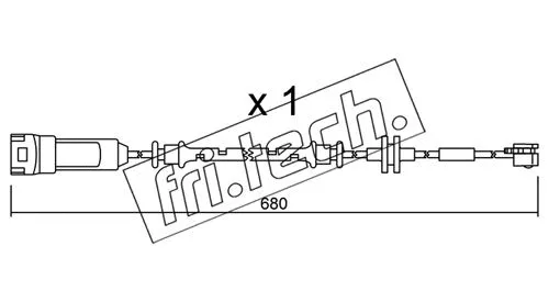 Warning Contact, brake pad wear (SU.145)