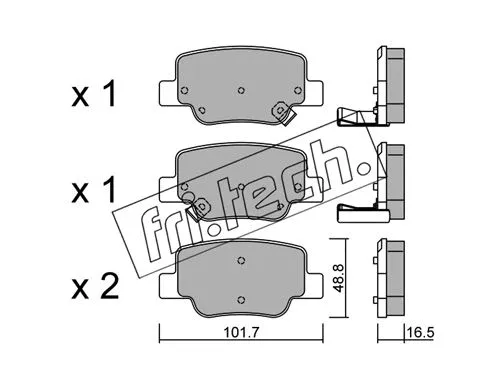Brake Pad Set, disc brake (897.0)