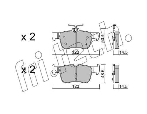 Brake Pad Set, disc brake (1064.2)