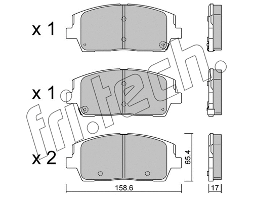 Brake Pad Set, disc brake (1244.0)