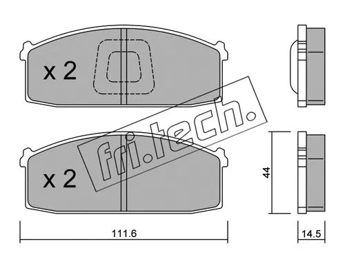 Brake Pad Set, disc brake (254.1)