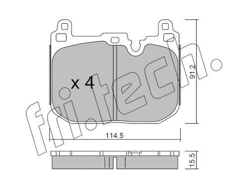 Brake Pad Set, disc brake (1039.4)