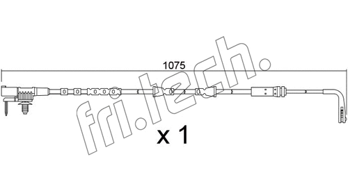 Warning Contact, brake pad wear (SU.390)