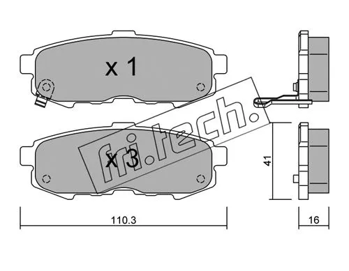 Brake Pad Set, disc brake (751.0)